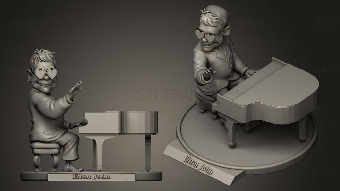 3D модель Элтон Джон (STL)